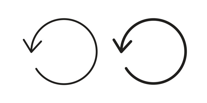Reset icon for ui app design and web designs