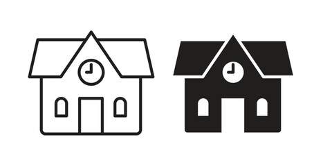 school icon for ui app design and web designs © Delour