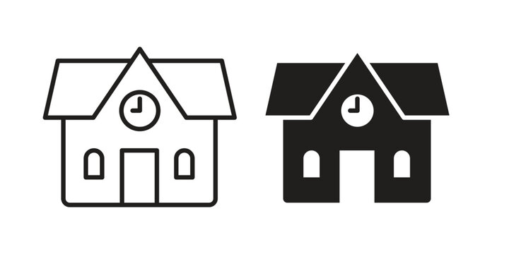 school icon for ui app design and web designs