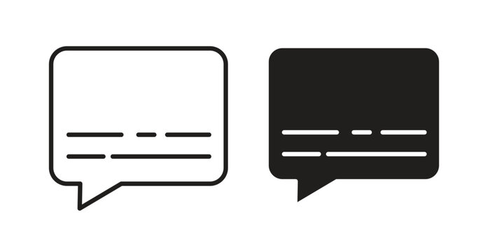 Subtitles icon for ui app design and web designs