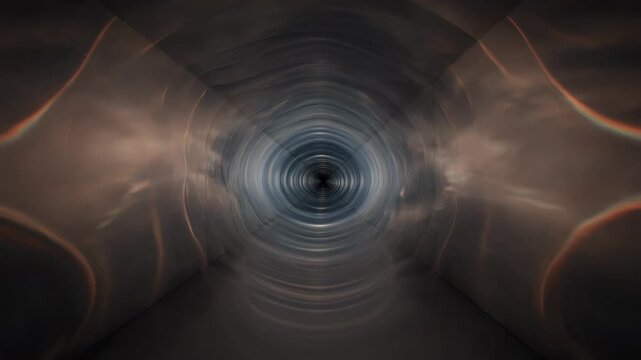 Hypnotic Cosmic Portal Tunnel Entering Deep Abstract Digital Vortex Space Warp Futuristic Science Fiction Gateway Journey Background Visualizer