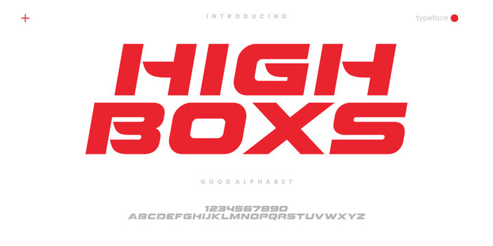 Bold Racing Sport Font with Futuristic Gaming Typography Style