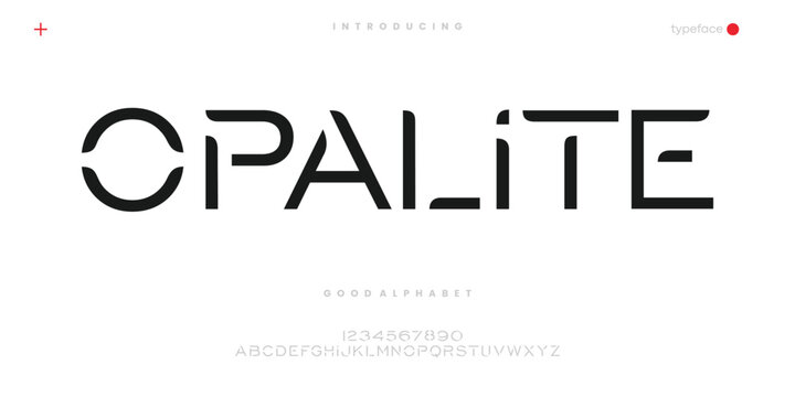 Modern Geometric Font for Futuristic Technology Branding and Logo Design