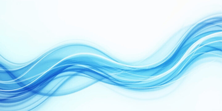 A futuristic abstract blue wave background features fluid lines and light curves in a smooth vector design that creates a dynamic motion flow for a modern artistic wallpaper