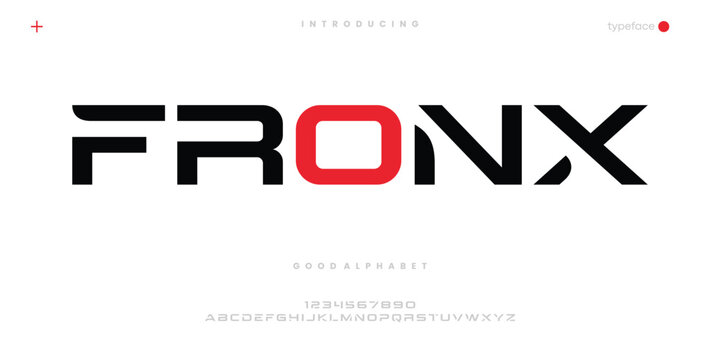 Modern Tech Font for Futuristic Logo Branding and Digital Typography