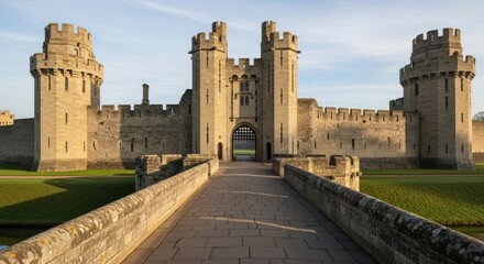 Bodiam Castle is one of England's most famous and visually stunning medieval fortresses.