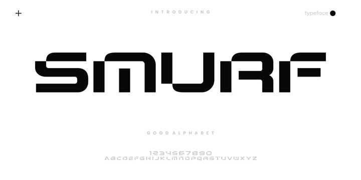 Wide Futuristic Font for Esport Gaming and Technology Branding