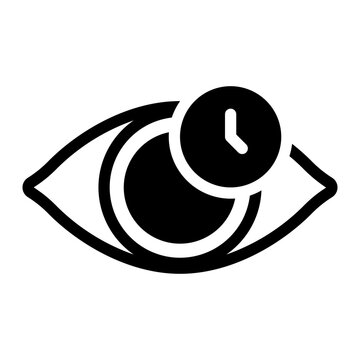 time glyph icon