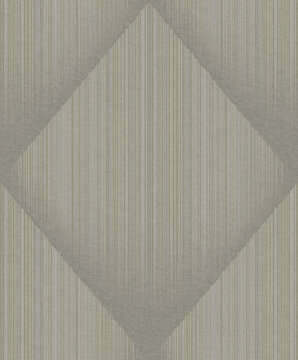 Seamless sophisticated abstract texture featuring a large overlapping diamond pattern on a greige background with fine vertical lines