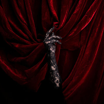 Hyperrealistic Luxury Fashion Noir Portrait Collection in Red and Black, Fashion Editorial Silhouettes, Luxury Editorial Aesthetic with Velvet,