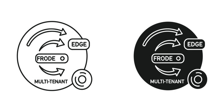 Multi-tenant edge computing network diagram with frode o