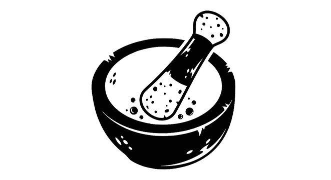 Mortar and Pestle Kitchen Tool.
