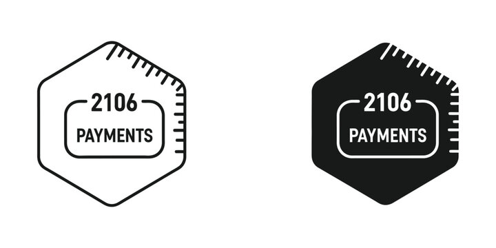 Hexagonal badge for 2106 payments service icon