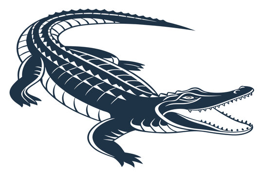 Crocodile and snake vector design