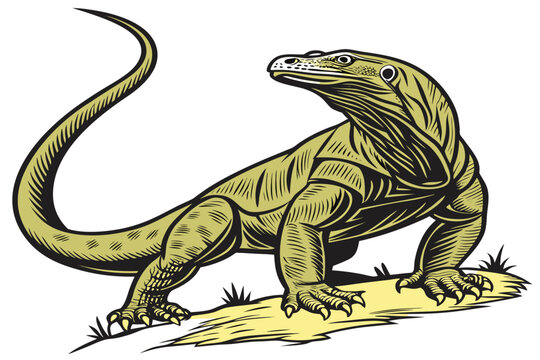 Crocodile and snake vector design