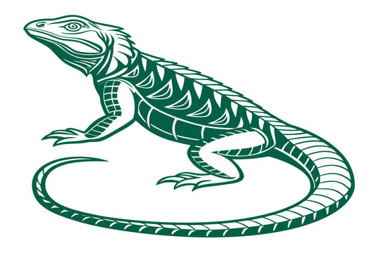 Crocodile and snake vector design