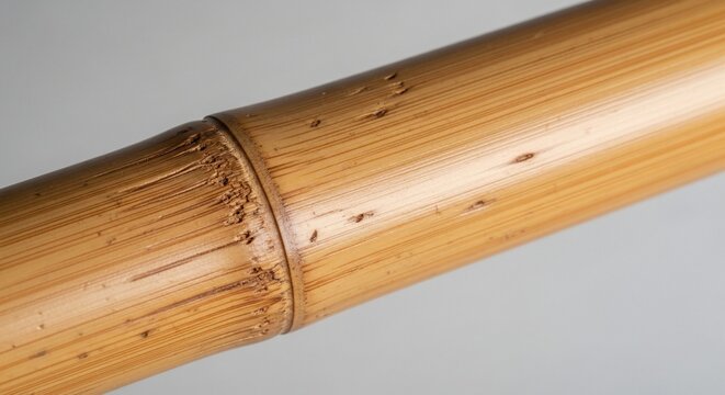 Bamboo pole close up