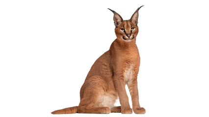 Caracal, cat, big, png, Caracal PNG, on Transparent background © chat