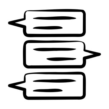 Message Thread Icon - Handdrawn