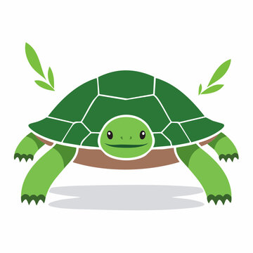 Cute Cartoon Turtle Illustration