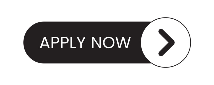 Apply Now Button with Arrow Icon for Recruitment Website Interface Design