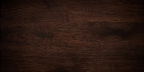 A close-up, high-angle view of a dark, rich wooden surface with visible grain and texture. for web, ui, branding, design, art, Interior, background