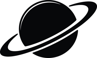 Saturn Planet Icon Isolated on White Background © Yasmeen 