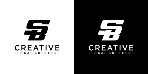 SB or BS initial letter logo design vector template © Kurniawan