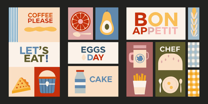 vintage caf poster grid a curated collection of twelve designs