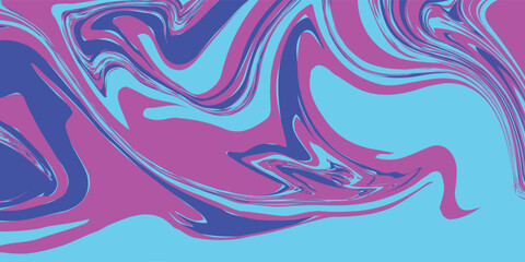 Obraz premium Abstract liquid marble texture with swirls of neon magenta electric blue and bright cyan liquid acrylic pouring effect, Vol 1