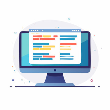Computer Screen Displaying Code