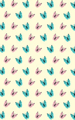 Fototapeta premium butterfly pattern wallpaper