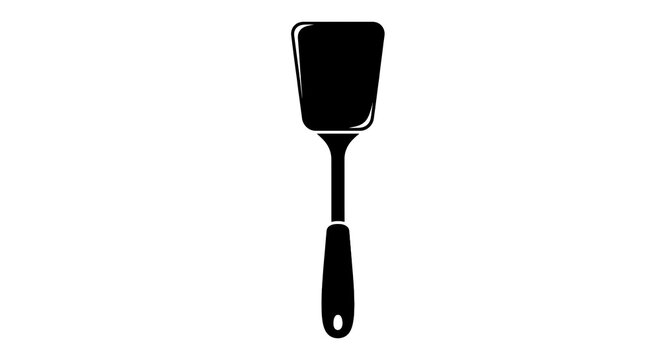 Black Spatula Kitchen Cooking Tool.