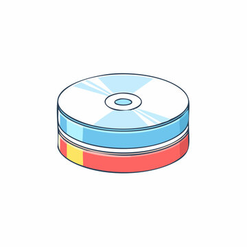 Stack of CDs or DVDs