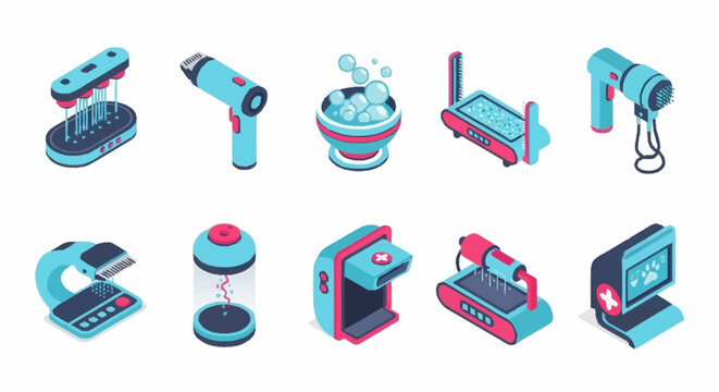 Collection of various household electronic devices.