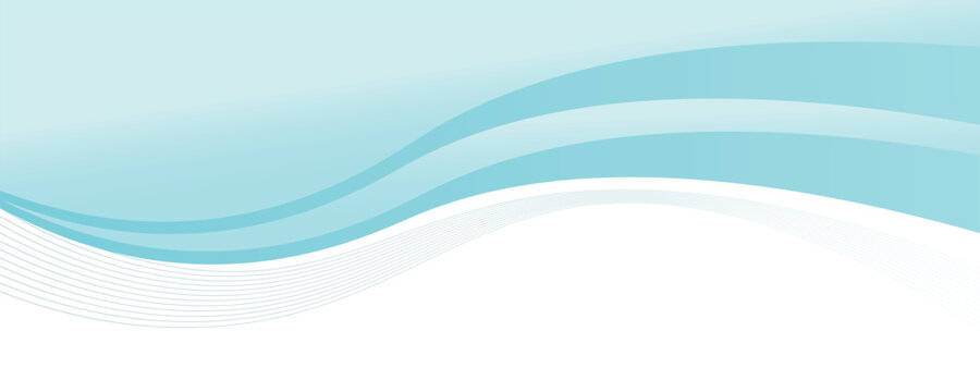 Abstract blue wave background, minimal wave design concept, vector illustration. for banner, banner.