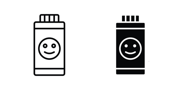 Baby powder icon for graphic and web