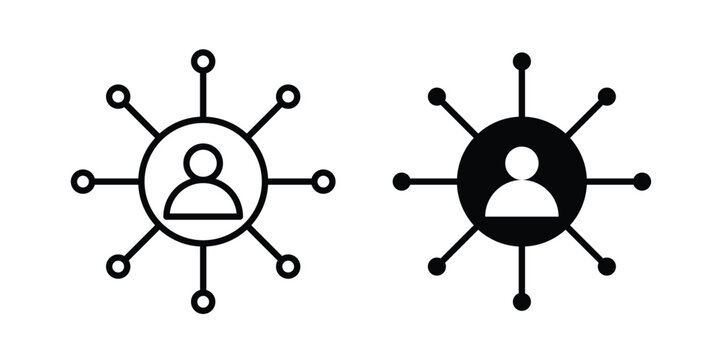 Business Connections icon for graphic and web