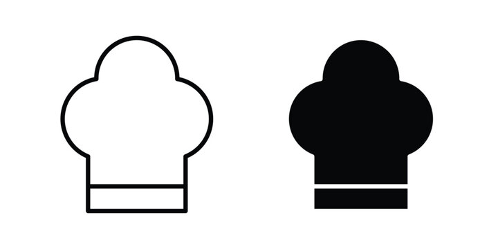 Chef hat icon for graphic and web