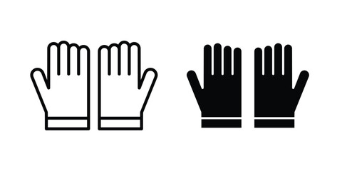 Fototapeta premium Gloves icon for graphic and web