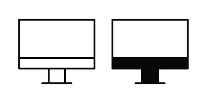 LCD Screen icon for graphic and web