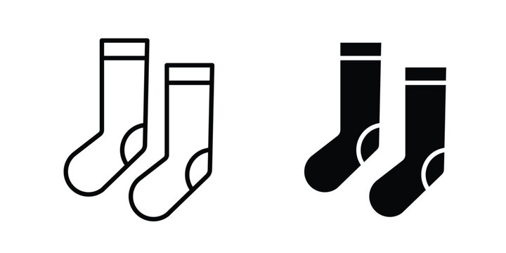Pair of socks icon for graphic and web