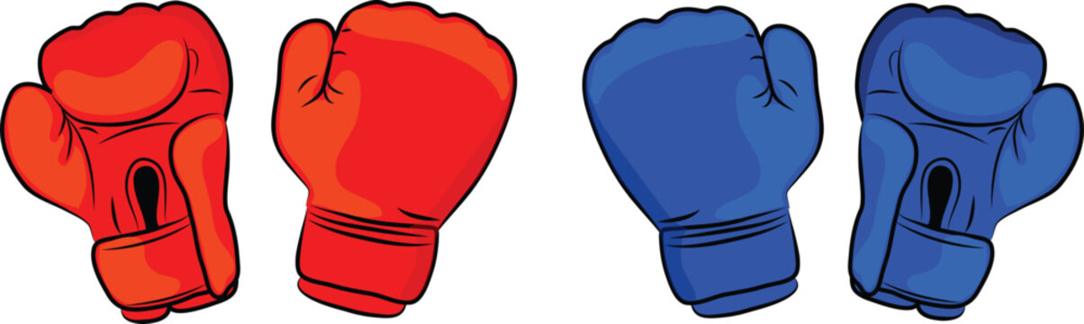 Collection of isolated boxing gloves drawings on a clean white background for sports design.

Cute clipart set of combat sports gear suitable for fitness gym and workout advertisements.