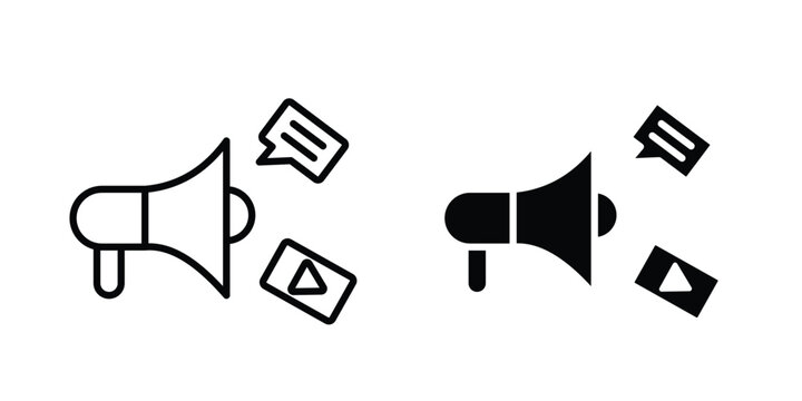 Social campaign icon for graphic and web