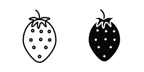 Fototapeta premium Strawberry icon for graphic and web