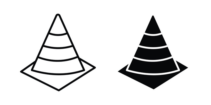 Traffic Cone icon for graphic and web
