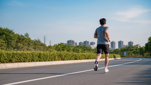 Urban Fitness Routine
​Running Along the City Park
​Morning Jog on Asphalt Road
​Road Training Session
​City Runner Perspective
​Speed and Endurance Workout
​Athletic Stride on the Street

