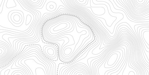 Topographic line contour map background, geographic grid map.topography line map. Vintage outdoors style. Vector illustration art. © MDSOHEL