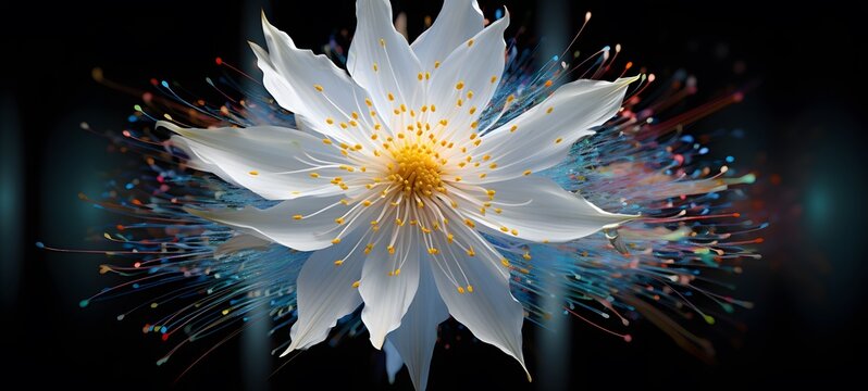 jasmine Flower humanidad full body. Generative AI
