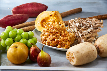 旬の野菜と果物の集合写真 © ccc